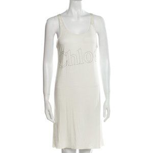 CHLOÉ Scoop Neck Mini Dress Sz 12